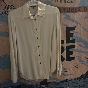 Massimo Dutti Contrast Button Shirt